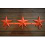 Star Metal Wall Hanger, Large Hook Rack for Entrance, Fire Orange or Pick Color, Hanging Coats Jackets Hats Keys, Bathroom Towel Holder