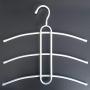 Salome Idea 3PCS Multi-Purpose Cloth Rack, 3 Tier Cloth Hanger, (White)