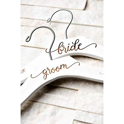 Personalized, Engraved Contour Wedding Hanger by Left Coast Original Personalized, Engraved Contour Wedding Hanger by Left Coast Original