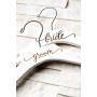 Personalized, Engraved Contour Wedding Hanger by Left Coast Original
