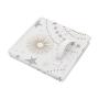 Sweet Jojo Designs Blush Pink, Gold and Grey Star and Moon Girl Baby Nursery or Kids Room Small Fabric Toy Bin Storage Boxes Chest for Celestial Collection