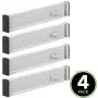mDesign Adjustable, Expandable Drawer Organizer/Divider - Foam Ends, Strong Secure Hold, Locks in Place - for Bedroom, Bathroom, Closet, Office, Kitchen Storage - 2.5 Inches High, 4 Pack - Stone mDesign Adjustable, Expandable Drawer Organizer/Divider - Foam Ends, Strong Secure Hold, Locks in Place - for Bedroom, Bathroom, Closet, Office, Kitchen Storage - 2.5 Inches High, 4 Pack - Stone