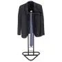 WILSHINE Men’s Valet Stand Suit Clothes Valet Rack Stand for Men Black Metal