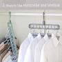 Space Saving Hangers, 5Pack Multifunctional Magic Hangers Organizer Clothes Grouper for Heavy Clothes, Shirts Pants Dresses Coats
