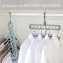 Space Saving Hangers, 5Pack Multifunctional Magic Hangers Organizer Clothes Grouper for Heavy Clothes, Shirts Pants Dresses Coats