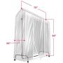 Sorbus Garment Rack Cover - 6 Ft Transparent Clothes Rail Cover, Garment Coat Hanger Protector Clothing Storage for Dresses, Suits, Coats, and More Sorbus Garment Rack Cover - 6 Ft Transparent Clothes Rail Cover, Garment Coat Hanger Protector Clothing Storage for Dresses, Suits, Coats, and More