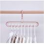 10pcs Random Color Space Saver Hangers Wonder Magic Clothes Hangers Closet Organizer Hook Rack Decoration