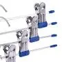 Joykith Clothes Hangers, 10PCS Metal Clips Coat/Skirt/Dress/Blouse/Pant, Non-Slip Adjustable Stainless Steel Telescopic Childrens Hanger, Pants Rack Sock Clip, Multifunctional Hanger Joykith Clothes Hangers, 10PCS Metal Clips Coat/Skirt/Dress/Blouse/Pant, Non-Slip Adjustable Stainless Steel Telescopic Childrens Hanger, Pants Rack Sock Clip, Multifunctional Hanger