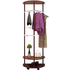 YMJIA Floorstanding Semicircle Creative Coat Rack/Bedroom Living Room/Simple Moveable Clothes Hanger (4 Colors Optional) (Color : A, Size : 60172cm)