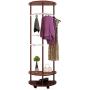 YMJIA Floorstanding Semicircle Creative Coat Rack/Bedroom Living Room/Simple Moveable Clothes Hanger (4 Colors Optional) (Color : A, Size : 60172cm)