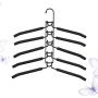 Cabilock Clothes Hanger Space Saving Clothes Hanger Wardrobe Clothes Rack Heavy Duty Folding Clothes Hanging Rack for Suit Coat Skirt T-Shirt (Black)