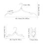 HJYPYJ Magic Hanger,Portable Magical Hangers,Windproof Not Easy to Slide PP Hanger,Space-Saving Organizer Hangers, Sturdy/Gray / 16 PCs