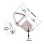 Swpeet 110 Pcs Triangle Ring Picture Hangers Shape Nail Non-Trace Hangers Single Hole with Screws for Home Decoration Creative Picture with Transparent Box