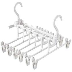 5pcs Multifunctional Plastic Pants Rack Trousers Hanger Clothes Drying Shelf