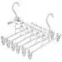 5pcs Multifunctional Plastic Pants Rack Trousers Hanger Clothes Drying Shelf
