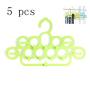 HJYPYJ Magic Hanger,Creative Multifunction Folding Hanger,Scarf Storage Rack Space-Saving Organizer Hangers, Durable/Random Color / 5 pcs