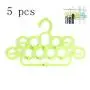 HJYPYJ Magic Hanger,Creative Multifunction Folding Hanger,Scarf Storage Rack Space-Saving Organizer Hangers, Durable/Random Color / 5 pcs