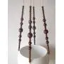 Macrame Plant hanger - Brown or black beads Macrame Plant hanger - Brown or black beads