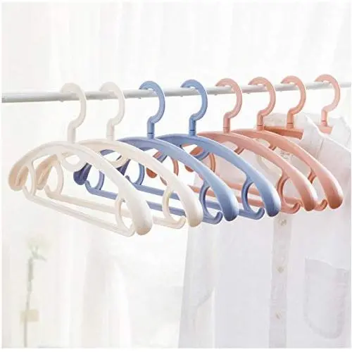 10pcs Random Color 41cm Plastic Hangers for Clothes Rack Adult Anti-Skid Hanger 10pcs Random Color 41cm Plastic Hangers for Clothes Rack Adult Anti-Skid Hanger