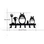Animal Cat Girl Metal Wall Mounted Bag Hanger,6 Hooks Storage Rack Originality Clothing Hooks Sweet Black(Cute Totoro) Animal Cat Girl Metal Wall Mounted Bag Hanger,6 Hooks Storage Rack Originality Clothing Hooks Sweet Black(Cute Totoro)