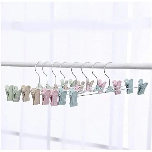 10pcs Random Color Windproof Clothes Hanger with Clothespin Laundry Socks Gloves Hanging Rack Outdoor Hanger Drying Racks 10pcs Random Color Windproof Clothes Hanger with Clothespin Laundry Socks Gloves Hanging Rack Outdoor Hanger Drying Racks