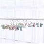 10pcs Random Color Windproof Clothes Hanger with Clothespin Laundry Socks Gloves Hanging Rack Outdoor Hanger Drying Racks