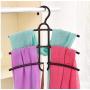 Multifunctional Creative Fishbone Anti-Skid Multi Layers Clothes Hanger Plastic Scarf Clothes Hangers Hangers Storage Racks 10pcs Random Color