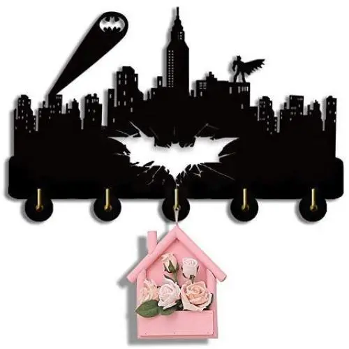 Batman Key Holder Wall Hanger Wall Hook Home Decor Clothes Coat Hat Hanger Kitchen Bathroom Towel Hooks Key Hanger Gift for Batman Fans B1 Batman Key Holder Wall Hanger Wall Hook Home Decor Clothes Coat Hat Hanger Kitchen Bathroom Towel Hooks Key Hanger Gift for Batman Fans B1