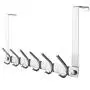 YISMAN Over The Door Hook, SUS 304 Stainless Steel Heavy Duty Door Hanger for Coats Robes Hats Clothes Towels, Hanging Towel Rack Organizer