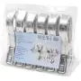 6 Packs WEBI Double Strong Jumbo Stainless Steel Quilt Hanger Clips Clothes Beach Towel Clips Pegs Hanger Clothing Pins for Clothesline Hangers, Quilt, Pool Loungers , Windproof, 5.5 Inches