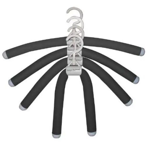 Luxury Living Bumps Be-Gone XL Bendable Foam Light Weight Plastic Clothes Hangers 8 - Pack Luxury Living Bumps Be-Gone XL Bendable Foam Light Weight Plastic Clothes Hangers 8 - Pack