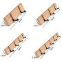 jiulonerst -Coat Rack,Nailless Folding Coat Hook Hat Clothes Rack Hanger,Bamboo Color 4 Hooks