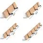 jiulonerst -Coat Rack,Nailless Folding Coat Hook Hat Clothes Rack Hanger,Bamboo Color 4 Hooks