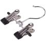 KYCPTNFJ 5 Pcs Adjustable Stainless Steel Shoe Rack Pants Folder Boot Hanger Holder Portable Travel Laundry Hanging Clothes Sock Clip