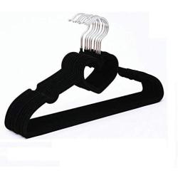 Velvet Flocked Hanger/Clothes Hanger with Sweat-Heart 10pcs