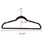Tangkula Velvet Hangers, 100-Pack Non Slip Heavy Duty Hold Up to 10 lbs Slim Design Space Saving 360 Degree Swivel Clothes Hangers, for Suit Coat Jackets Pants and Dress, Standard Hanger (Mulitcolor)