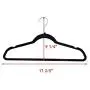 Tangkula Velvet Hangers, 100-Pack Non Slip Heavy Duty Hold Up to 10 lbs Slim Design Space Saving 360 Degree Swivel Clothes Hangers, for Suit Coat Jackets Pants and Dress, Standard Hanger (Mulitcolor)