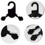 Legendog Pet Clothes Hanger, 10Pcs Dog Clothes Hanger Paw Shaped Pet Clothing Hanger for Dog Cat (S-L)