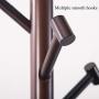 Barture-Coat rack Clothes Stand Hangers Wood Entryway Storage Shelf with Hooks Height 178cm Simple Installation 2 Colors (Color : Black) Barture-Coat rack Clothes Stand Hangers Wood Entryway Storage Shelf with Hooks Height 178cm Simple Installation 2 Colors (Color : Black)