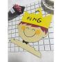 Studyset Kids Clothes Hangers,Cute Cartoon Children Wood Hanger for Kids Clothes Child Room Decoration 2520.50.5cm Prince