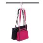 Cinlv 3pcs Hanging Purse Rack Handbag Closet Organizer Storage for Purses, Handbags, Satchels, Backpacks, Scarves Cinlv 3pcs Hanging Purse Rack Handbag Closet Organizer Storage for Purses, Handbags, Satchels, Backpacks, Scarves