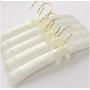 35cm 5pcs Random Color Padded Clothes Hangers, Satin Covered Non-Slip Hanger for Wedding Dress