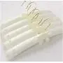 35cm 5pcs Random Color Padded Clothes Hangers, Satin Covered Non-Slip Hanger for Wedding Dress