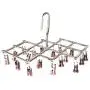 niumanery Windproof Foldable Quickly Remove Stainless Steel Laundry Clothes Drying Rack Drip Hanger with 18 Clips for Underwear Sock Glove Bra Pink niumanery Windproof Foldable Quickly Remove Stainless Steel Laundry Clothes Drying Rack Drip Hanger with 18 Clips for Underwear Sock Glove Bra Pink
