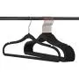 Zhuanjiao Premium Quality Velvet Hangers 20 Pack-Ultra Thin Hangers Non Slip Velvet Suit Hangers - Swivel Hooks, Heavyduty Velvet Hangers - Space Saving Adult Clothes Hangers Black (Renewed)