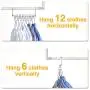 HOUSE DAY Metal Magic Hangers Space Saving Clothes Hangers Organizer Smart Closet Space Saver Pack of 12 HOUSE DAY Metal Magic Hangers Space Saving Clothes Hangers Organizer Smart Closet Space Saver Pack of 12