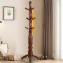 WZP Household Coat Rack Hanger Floor Bedroom Simple Modern Clothes Rack Solid Wood Living Room Home Creative Indoor Economical Simple