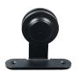 SMARTSTANDARD Sliding Barn Door Hardware Hangers 2pcs (Black) (T Shape Hangers)