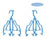 HJYPYJ Magic Hanger,360?? Rotate Magical Hangers,Double Hook Windproof PP Hanger,Space-Saving Organizer Hangers, Not Easily Deformed/Blue / 2 pcs