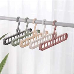 SICKALY Space Saving Hangers,Multi-Functional Hangers,Storage Home Hangers,Folding Clothes (5 Packs, Random Colors)